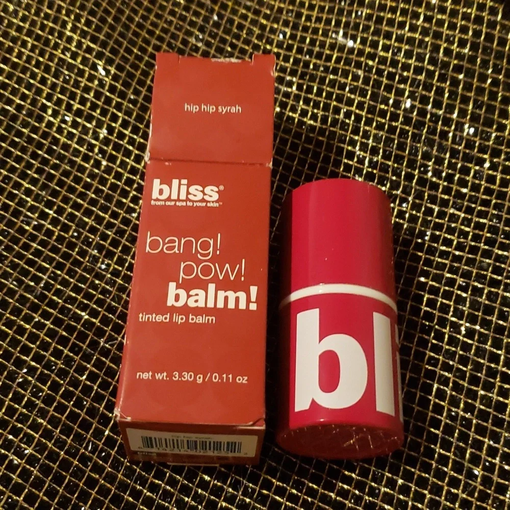 🧚‍♀️HIP HIP SYRAH Bliss DISCONTINUED Tinted Lip Balm NWT